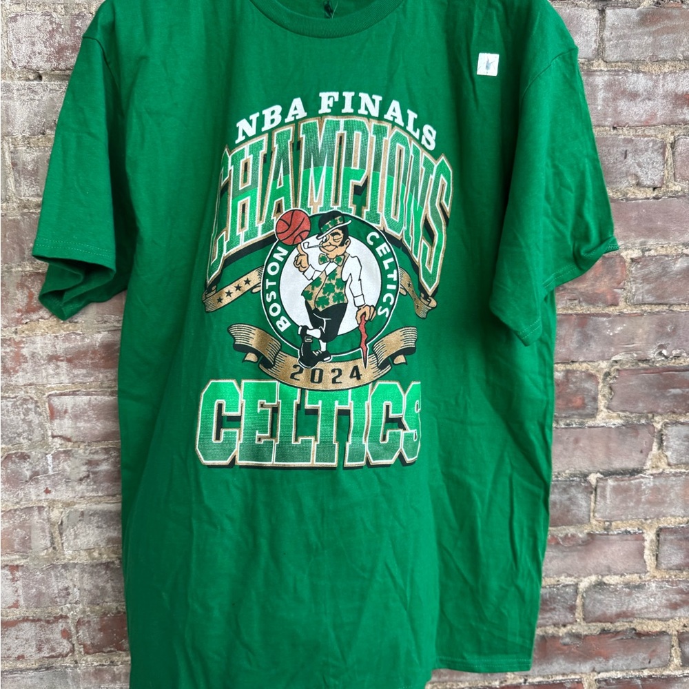 2024!NBA Green Boston Celtics Champions T-Shirt